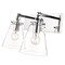 Z-Lite Harper 2 Light Vanity, Chrome & Clear 483-2V-CH - alternate 4